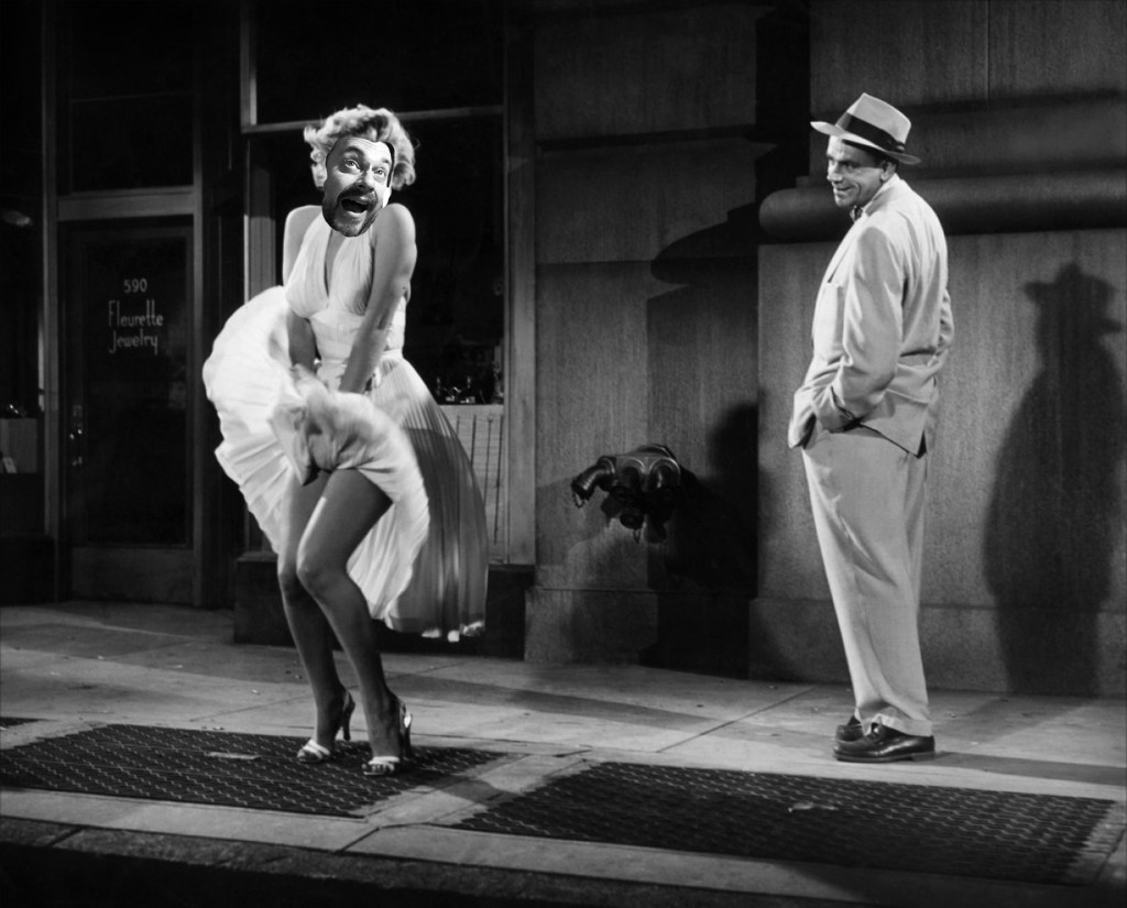 Nick Tann - Marilyn Monroe - with - a white dress